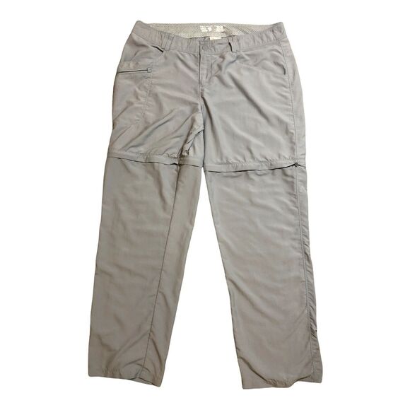 Mountain Hardwear Ramesa Convertible Outdoor Trail HIking Pants 16 Gray Nylon - Picture 1 of 7